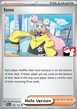 Iono - Play! Pokémon Prize Pack Series Four (Prize Pack Series) [PPS4-PAL 185]